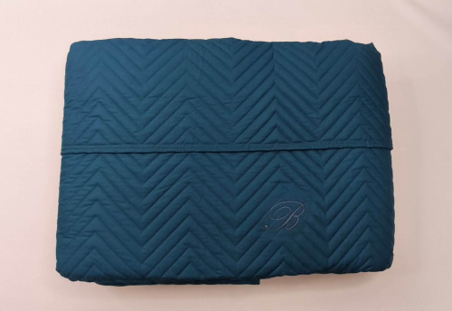 Покрывало Blumarine STILE BLU 270х270 синее 20 blue Артикул: 93722 LettoPerfetto фото 2