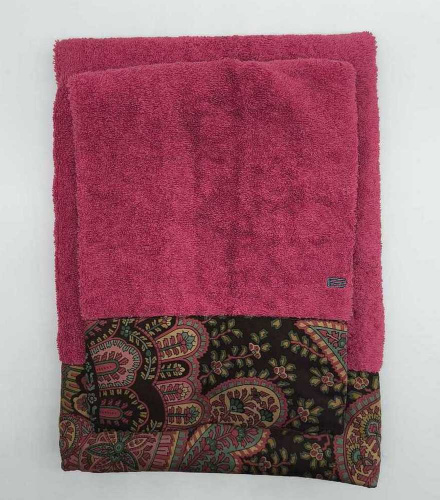 Комплект полотенец Etro GIANO AV799 X0865 red красный 60х100+40х60 Артикул: 70152 LettoPerfetto