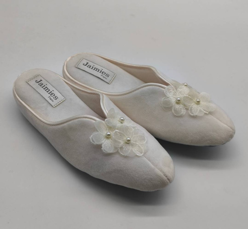 Тапочки Jaimies NATHALIE mule SPRING молочные, размер L (40-41) фото 4