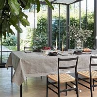 Скатерть Fazzini AUBERGINE 7 sasso сливочная 180х320