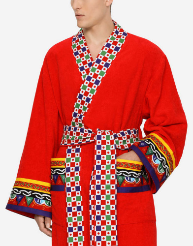 Халат Dolce & Gabbana CARRETTO red красный фото 10