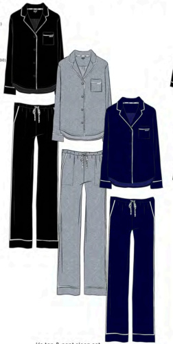 Пижама с брюками DKNY NEW SIGNATURE grey серая фото 2