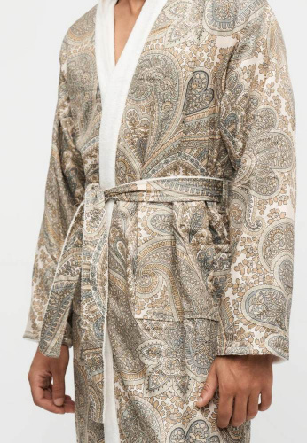 Халат Etro GIANO DOUBLE 99KA513 X0820 stampa beige бежевый фото 6