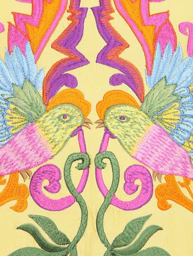 Подушка декоративная Etro BIRDS AR494 Y0106 giallo 45x45 Артикул: 69963 LettoPerfetto фото 4