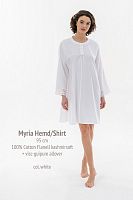 Ночная сорочка Celestine MYRIA SHIRT white белая