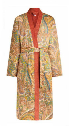 Халат Etro GIANO DOUBLE 99KA513 X0840 stampa giallo оранжевый