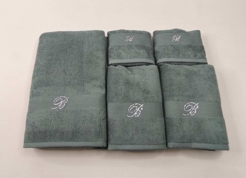 Комплект полотенец Blumarine RISVEGLIO т.бирюзовый 15 pavone Артикул: 94890 LettoPerfetto фото 2