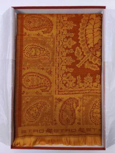 Плед Etro TAGETE AL298 A0227 gold оранжевый 140х180 Артикул: 70182 LettoPerfetto фото 3