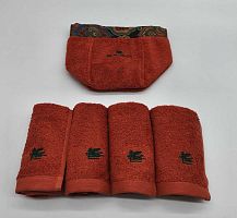 Комплект полотенец Etro 7PLIES AV800 X0810 orange оранжевый 4*30х30