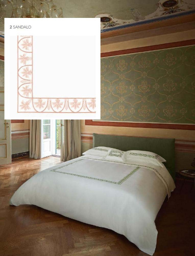 Постельное белье Fazzini CHIOSTRO 2 Sandalo белое с сандалом Евро Артикул: 85614 LettoPerfetto