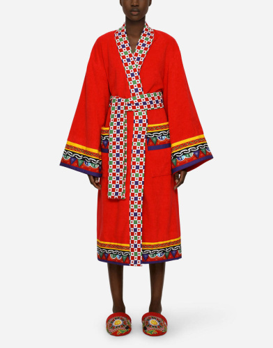 Халат Dolce & Gabbana CARRETTO red красный фото 3