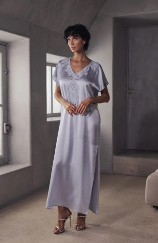 Сорочка Marjolaine BRANDA 3BRA3003 0062 Asier голубая фото 3