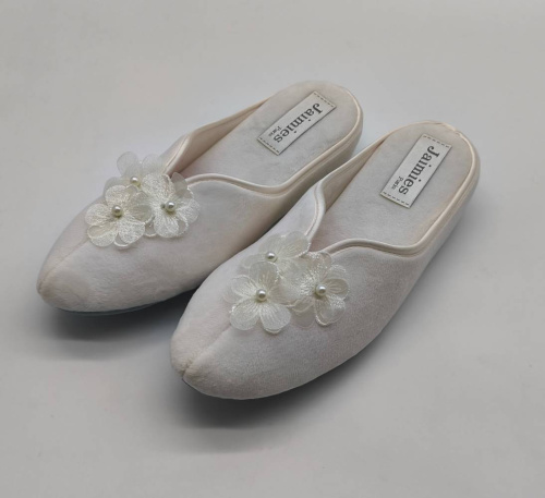 Тапочки Jaimies NATHALIE mule SPRING молочные, размер L (40-41) фото 3