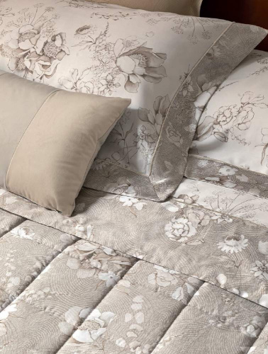 Постельное белье Fazzini ORTO BOTANICO 0 torone бежевое Евро Артикул: 85588 LettoPerfetto