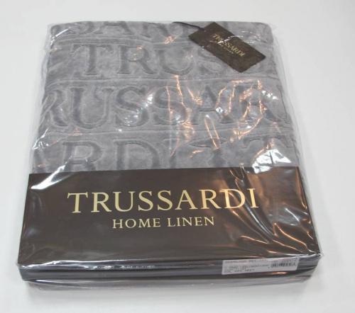 Комплект махровых полотенец Trussardi OVERLOGO 004 Grey серый Артикул: 96405 LettoPerfetto фото 2
