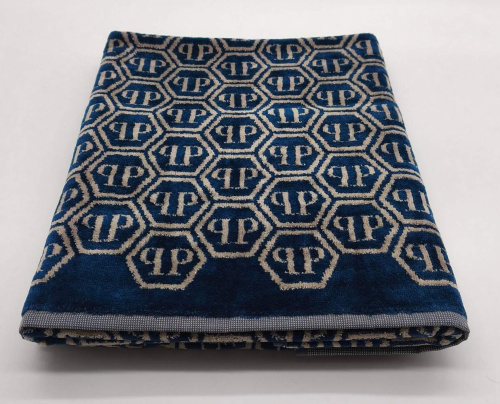 Комплект полотенец Philipp Plein PATTERN 111 blue 40х60+60х110 Артикул: 69608 LettoPerfetto