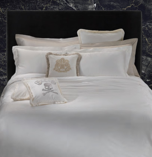 Постельное белье Philipp Plein BASIC HEXAGON B00 white Евро Артикул: 69504 LettoPerfetto