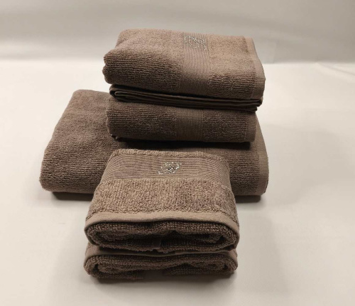Комплект полотенец Blumarine RISVEGLIO коричневый 10 coffee Артикул: 94886 LettoPerfetto фото 3