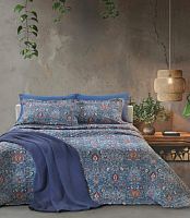 Постельное белье Mirabello DECOR PAISLEY U40 Blu синее Евро