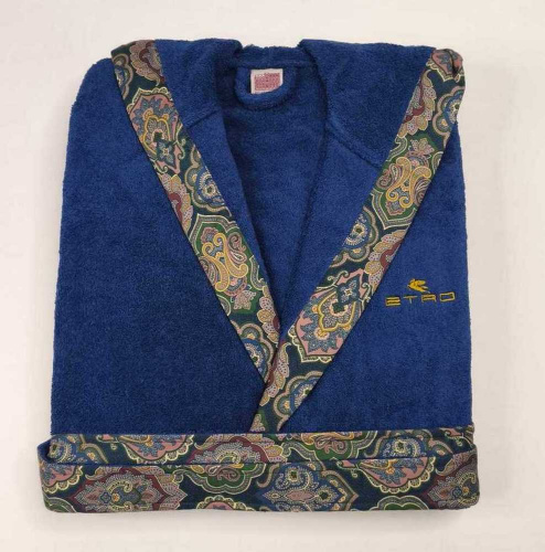 Халат с капюшоном Etro 7PLIES AV800 X0883 blue синий фото 2