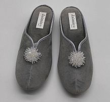 Тапочки Jaimies NATHALIE mule ECLAT DE LUN Eсерые, размер L (40-41)