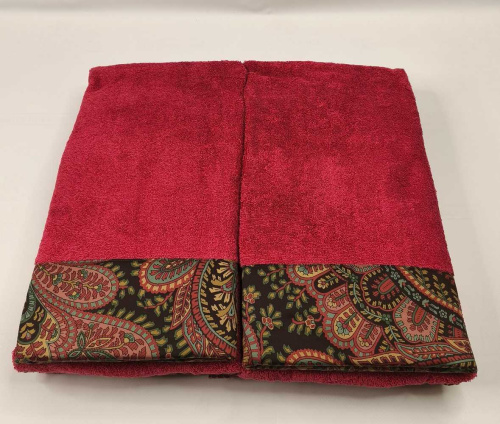 Комплект полотенец Etro GIANO AV799 X0865 red красный Пять штук Артикул: 70149 LettoPerfetto фото 3