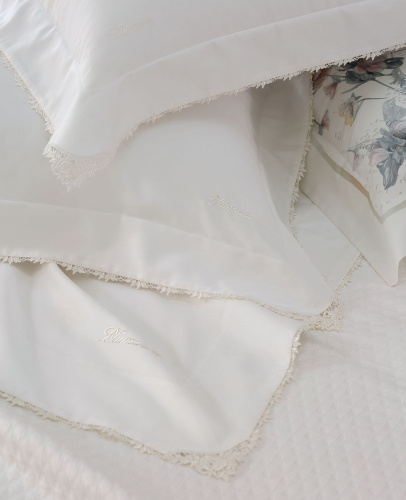 Постельное белье Blumarine DETTAGLI 01 pearl молочное Артикул: 94400 LettoPerfetto