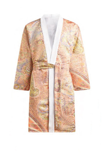 Халат Etro MARANTA DOUBLE 99KA502 S9870 peach/white персиковый/белый