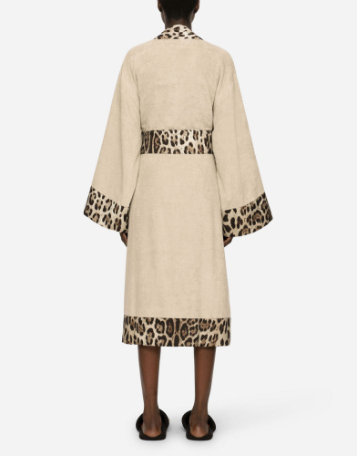Халат Dolce & Gabbana LEOPARDO beige бежевый фото 4