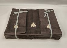 Комплект полотенец Mastro Raphael ESSENTIAL API 3E marrone Пять штук