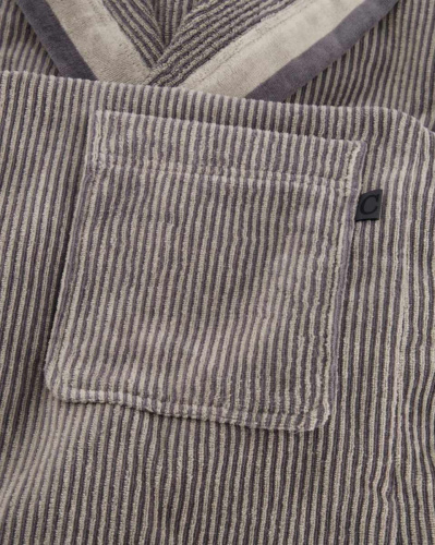 Халат мужской с капюшоном CAWO 5841 (37 stone серый) фото 6