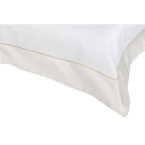 Постельное белье Fazzini QUADRILATERO 600TC А bianco+avorio белое-молочное Евро Артикул: 85577 LettoPerfetto фото 4