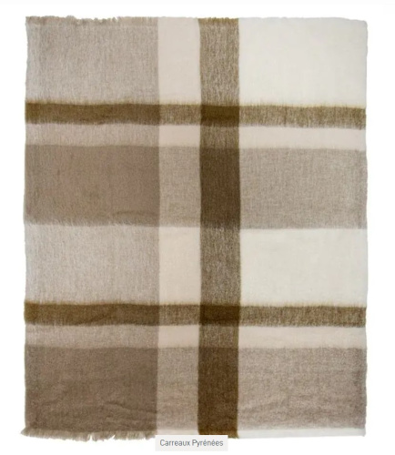 Плед Brun De Vian-Tiran MOHAIR CARREAUX PYRENEES 140х180 Артикул: 87435 LettoPerfetto