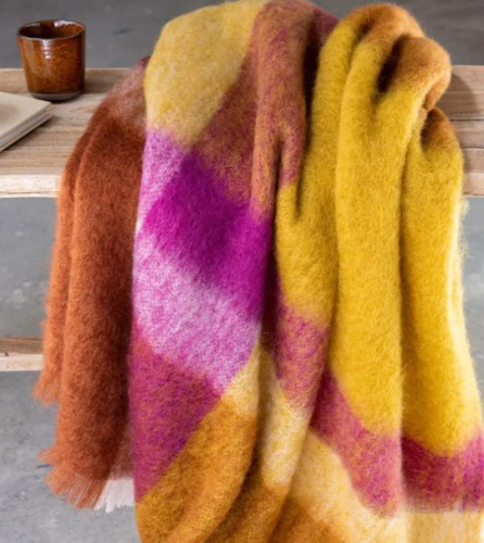 Плед Brun De Vian-Tiran MOHAIR CARREAUX COLLINE 140х180 Артикул: 87434 LettoPerfetto фото 2