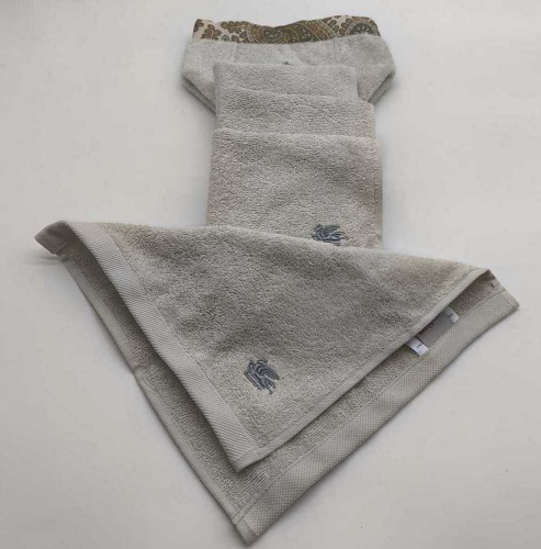 Комплект полотенец Etro GIANO AV799 X0820 beige бежевый 4*30х30 Артикул: 70157 LettoPerfetto фото 2