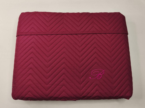 Покрывало Blumarine STILE BLU 270х270 бордовое 41 borgogna burgundy Артикул: 93720 LettoPerfetto фото 2