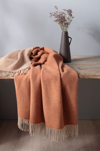 Плед Biederlack DARK VELVET (784452) henna-sand 130х170 Артикул: 79253 LettoPerfetto фото 3