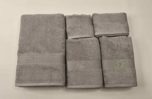 Комплект полотенец Blumarine RISVEGLIO серый 13 silver Артикул: 94887 LettoPerfetto фото 2