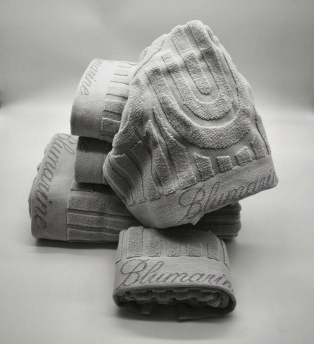 Набор полотенец Blumarine MONOGRAM серо-голубой 13 ice Пять штук Артикул: 94868 LettoPerfetto фото 2