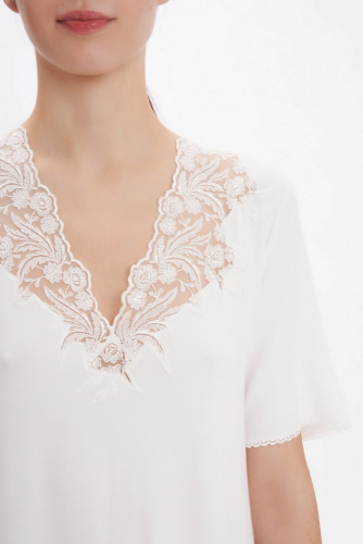 Ночная сорочка Flora Lastraioli LILIBET 5460 off white (130см) фото 2