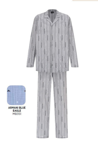 Пижама мужская Emporio Armani DENI EM000615 AF18543 mb351 blue eagle голубая