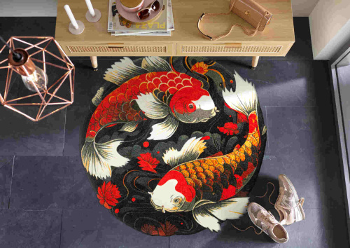 Коврик Kleen-Tex KOI COUPLE (075182) 120х120 Артикул: 77418 LettoPerfetto фото 3