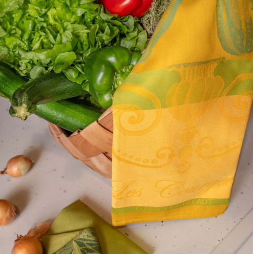Полотенце Garnier-Thiebaut LES COURGETTES JONQUILLE 56х77 Артикул: 79991 LettoPerfetto фото 4